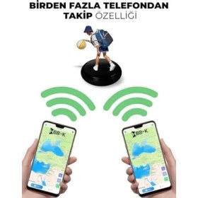 Resim Fırsat Mağazam Plus Tag Ios & Uyumlu Akıllı Gps Takip Cihazı (Siyah) 