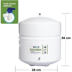 Resim Su Arıtma Cihazı Için Galon Çelik Tank 12 L 