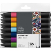 Resim Winsor & Newton : Promarker Dövme Tonları Seti : 12 Renk 