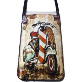 Resim Cemmys Kadın Çapraz Desenli Omuz Askılı Telefon Çantası Kılıfı 