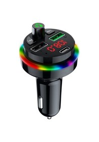 Resim Sprange Stf1 Rgb Işık Pd 25w Qc3.1a Şarj Bluetooth Fm Transmiter 