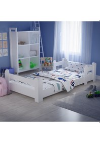 Resim Tuliplifeyapımarket Tuliplife Montessori Karyola Beyaz Oval Köşe (512288682) 