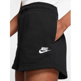 Resim Nike Sportswear Essential Women's French Terry Shorts Black Pamuklu Kısa Kadın Şort Siyah 