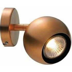 Resim Gu10 Mat Bakır Eskitme Led Spot Os Ram Tasarruflu Led Ampül Duvar Siyah 