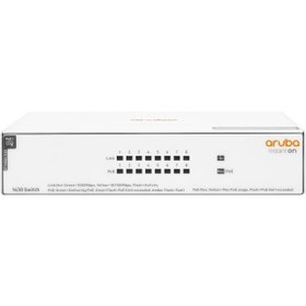 Resim Hp Aruba Instant On R8R46A 1430-8G, 8port, Gigabit, 8port Poe, Yönetilemez, Masaüstü Switch 