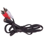 Resim 3.5 Mm Dişi Stereo- 2 Rca Kablo 1.5 Metre 