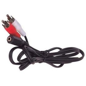 Resim 3.5 Mm Dişi Stereo- 2 Rca Kablo 1.5 Metre 