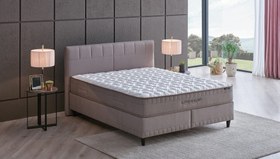 Resim Yataş Bedding 100x200 Supreme Sleep Yatak - Baza - Başlık Set - 21101 Bej 