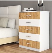 Resim Şifonyer 5 Çekmeceli Beyaz Çam - Sfy0203 