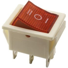 Resim Kcd4 On-Off-On Üç Konumlu Işıklı Anahtar 6 Pin - Beyaz 