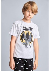Resim Defacto Batman Lisanslı Regular Fıt 2li Pijama Gri Melanj Takımı Erkek Çocuk H8144a826hsgr400 Gri-gr400 