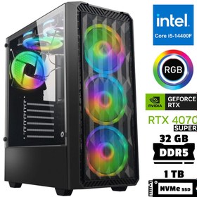 Resim Xaser XSR963 I5 14400F 32GB Ddr5 Ram 1tb M.2 Nvme SSD 12GB RTX4070 Super Masaüstü Oyuncu Bilgisayarı 