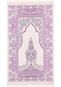 Resim Dilex Çeyiz Bohça Tafta Saçaklı Kutu Seccade Set Mürdüm 70 x 120 