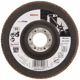 Resim Bosch 125 mm 60 K Best For Inox Flap Disk - 2608608277 