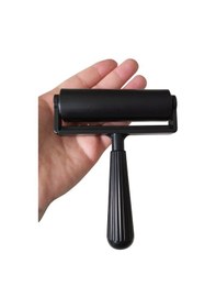 Resim Kauçuk Silindir Baskı Rulosu Siyah 10cm, Baskı Silindiri, Kauçuk Rulo, Baskı, Duvar Kağıdı 