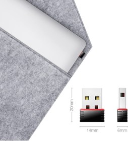 Resim 802.11 N/G/B RTL8188FTV 300 Mbps Wi-Fi Adaptör Nano Wireless Alıcı Dongle 