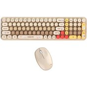 Resim Mofii Kablosuz Klavye Ve Fare Seti Babybear 2.4g Usb Ergonomik 