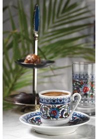 Resim Güral Porselen 6 Kişilik Topkapı Kahve Fincan Takımı Gz12Ckt 