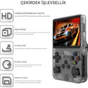 Resim Ozmik R36S RETRO Oyun Konsolu 3.5 inç IPS Linux Sistemi Taşınabilir Video Oynatıcı 64 GB 15000+Oyun 