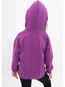 Resim Toontoy Kız Çocuk Nakışlı Sweatshirt Mor 