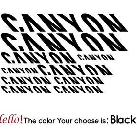Resim Siyah-30cm-23.5cm-ptz35.1cm-27.6cm Su Geçirmez Çizilmeye Dayanıklı Yansıtıcı Kanyon Otoyol Dağ Bisikleti Sticker, Teker 