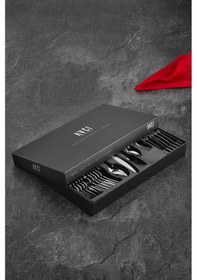 Resim Avcı Pera 36 Parça Çatal Kaşık Bıçak Takımı 18-10 Paslanmaz Çelik Gümüş 