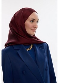 Resim Mirsoy Scarf İdol Janjan Şal Bordo 