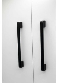 Resim Arel Mat Siyah Tv Ünitesi Vestiyer Yatak Odası Mutfak Dolap Çekmece Kulpu 128 Mm 12,8 Cm 3 Adet 