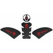 Resim Gogo Mondial Drift L Tank Pad 002 Karbon/kırmızı 