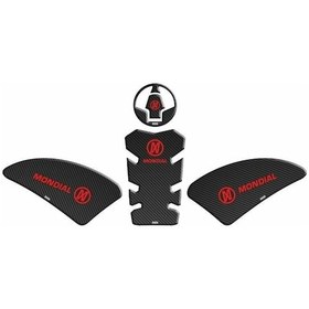 Resim Gogo Mondial Drift L Tank Pad 002 Karbon/kırmızı 