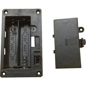 Resim Ikili 2xaaa Pano Tipi Kapaklı Anahtarlı Pil Yuvası 