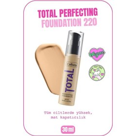 Resim Callista Total Perfecting Fondöten 220 Açık Bej 