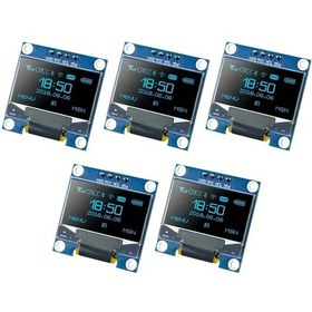 Resim Tongdashop Mavi 5 Adet 0.96 İnç 128x64 Oled I2c Ekran Modülü Arduino Raspberry Pi 