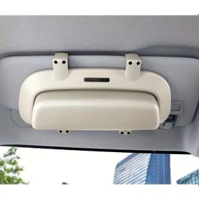 Resim Chuangyinshop Sarı Renkli Multi Fonksiyonlu Araç Güneşliği Gözlük Tutucu Sağlam Tasarım Tüm Araçlar 