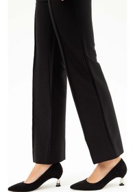 Resim Tamer Tanca Kadın Vegan Siyah Süet Topuklu Ayakkabı 22 8001 Bn Ayk Sk20-21 Sıyah Suet 