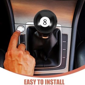 Resim ibasenice Araba Vites Topuzu Adaptörü Siyah Çok Yönlü Uyumluluk Için Manuel Vites Topuzu 