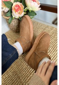 Resim Glenz Kadın Süet Yarım Bot İçi Kürklü Bot & Bootie Ts1146 001 