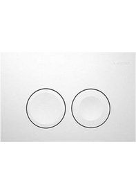 Resim Geberit Delta25 115.125.11.5 Kumanda Paneli Çift Basmalı Beyaz 