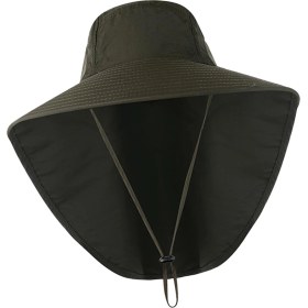 Resim Unisex Kova Şapka Boyun Kapak Geniş Ağız Katı Spor Kulak Boyun Kapak Kamp Ordu Yeşil(Yurt Dışından) 