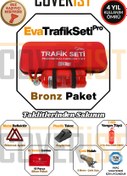 Resim COVERİST Eva Trafik Seti Plus - 1 KG Yangın Tüpü - 4 Yıllık - Kırmızı - Bronz Paket 