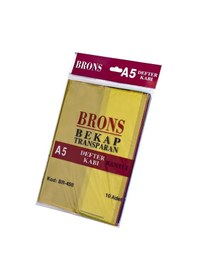 Resim Brons A5 Bantlı Hazır Defter Kabı 10 Lu Set Karışık Renk Br-458 