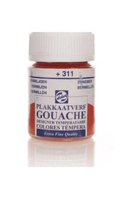 Resim Talens Guaj Boya 16 ML Vermilion Parlak Kırmızı 311 10 Adet Çok Renkli 