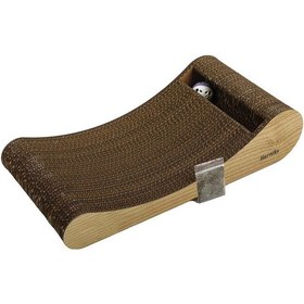 Resim Herniks Doğal Kedi Otlu ve Zilli Toplu Kedi Tırmalama Kartonu Hr2023 44 CM 