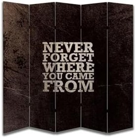 Resim Motivasyon Temalı Özel Tasarım Paravan Room Divider PRV1068, 180 x 180 