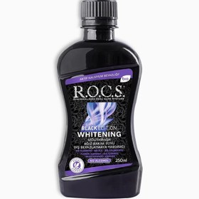 Resim Rocs Black Edition Whitening Beyazlatıcı Ağız Bakım Suyu 250 Ml 