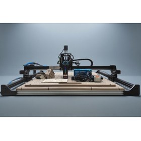 Resim zetcarve - E-SaT M5 MasaÜstü Cnc 2'si 1 Arada 40 Wat Optik Lazer + Router Makine 90X90CM İşlem Alanı 