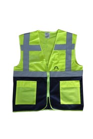 Resim Nil AVM Yönetici İkaz Yeleği Sarı/Lacivert XXL Beden 