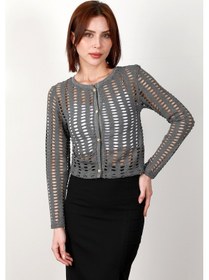 Resim Kadın File Hırka - 5048 