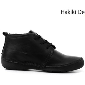 Resim Gönderi(R) Gönderi R Siyah Bağcıklı Hakiki Deri Comfort Bot Siyah 