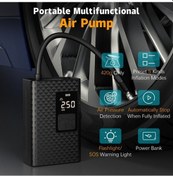 Resim Createtech Ve Top Taşınabilir Şişirme Şişirme Pompası: Oyuncaklar Motosiklet, İçin Hızlı Göstergeli Geeroyoo Dijital Bisiklet, Basınç Araba, Rv 